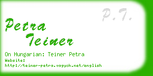 petra teiner business card